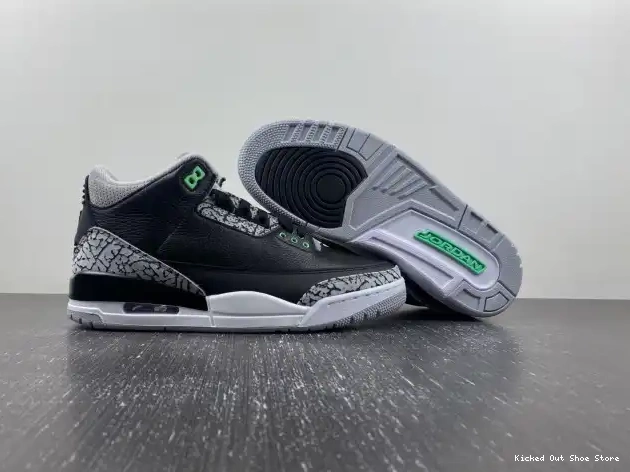 Kick Theory Jordan Glow Green Air 3 CT8532-031 0507